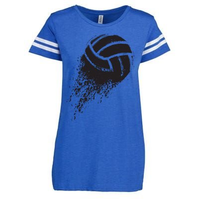 Volleyball Vintage Retro Sports Volleyball Player Enza Ladies Jersey Football T-Shirt