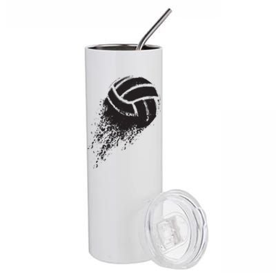 Volleyball Vintage Retro Sports Volleyball Player Stainless Steel Tumbler