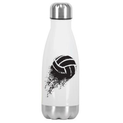 Volleyball Vintage Retro Sports Volleyball Player Stainless Steel Insulated Water Bottle