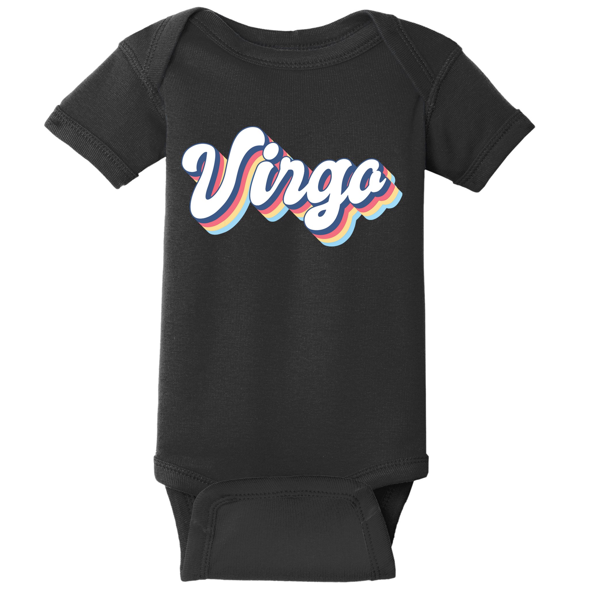 Virgo Vintage Retro Zodiac Sign Virgo Constellation Design Baby Bodysuit
