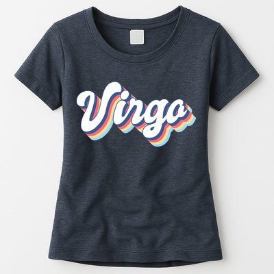 Virgo Vintage Retro Zodiac Sign Virgo Constellation Design Womens T-Shirt