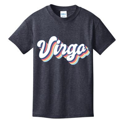 Virgo Vintage Retro Zodiac Sign Virgo Constellation Design Kids T-Shirt