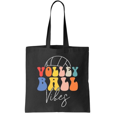 Volleyball Vibes Retro Hippie Volleyball Gift For Women Girl Bag
