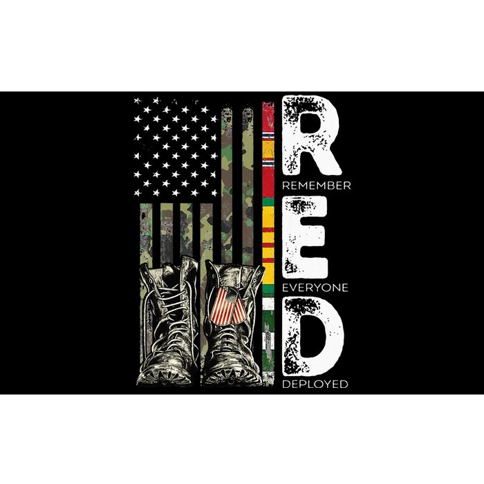 Vietnam Veteran Remember Everyone Deployed RED Friday Bumper Sticker