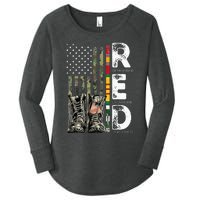 Vietnam Veteran Remember Everyone Deployed RED Friday Women's Perfect Tri Tunic Long Sleeve Shirt