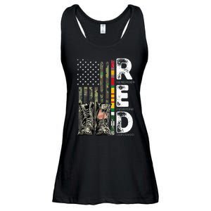 Vietnam Veteran Remember Everyone Deployed RED Friday Ladies Essential Flowy Tank