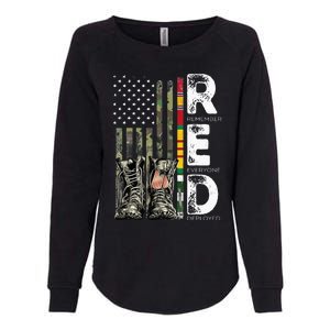 Vietnam Veteran Remember Everyone Deployed RED Friday Womens California Wash Sweatshirt