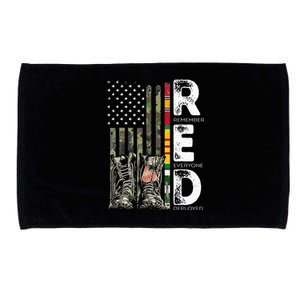 Vietnam Veteran Remember Everyone Deployed RED Friday Microfiber Hand Towel