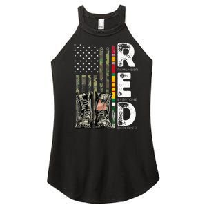 Vietnam Veteran Remember Everyone Deployed RED Friday Women's Perfect Tri Rocker Tank