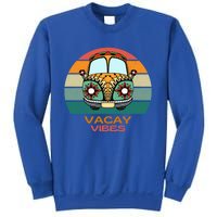 Vacay Vibes Retro Design Summer Family Vacation Holiday Gift Sweatshirt