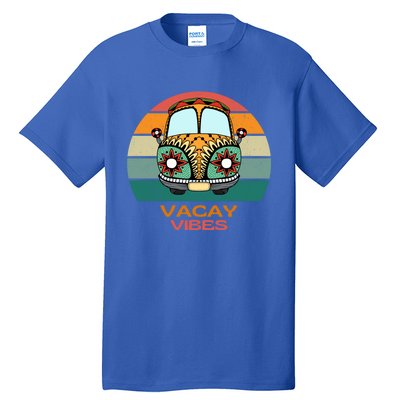 Vacay Vibes Retro Design Summer Family Vacation Holiday Gift Tall T-Shirt