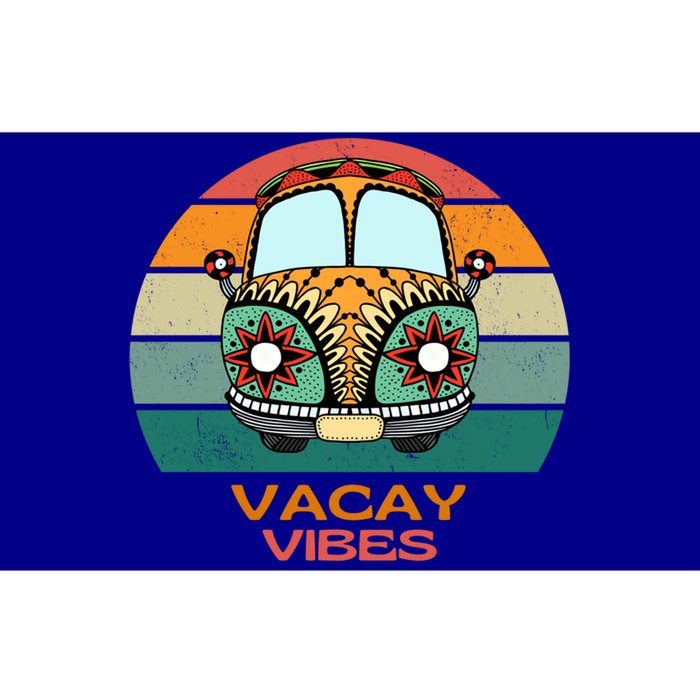 Vacay Vibes Retro Design Summer Family Vacation Holiday Gift Bumper Sticker