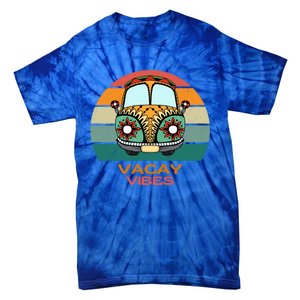 Vacay Vibes Retro Design Summer Family Vacation Holiday Gift Tie-Dye T-Shirt