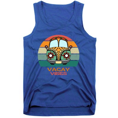 Vacay Vibes Retro Design Summer Family Vacation Holiday Gift Tank Top