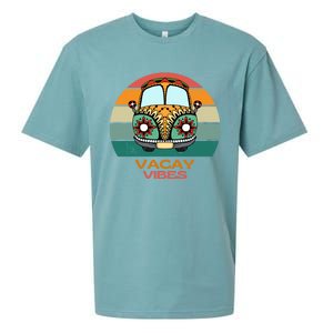 Vacay Vibes Retro Design Summer Family Vacation Holiday Gift Sueded Cloud Jersey T-Shirt