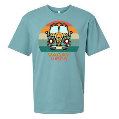 Vacay Vibes Retro Design Summer Family Vacation Holiday Gift Sueded Cloud Jersey T-Shirt