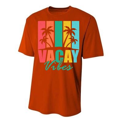 Vacay Vibes Retro Beach Vacation Summer Quote Gift Performance Sprint T-Shirt