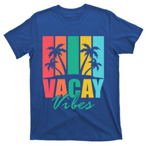 Vacay Vibes Retro Beach Vacation Summer Quote Gift T-Shirt