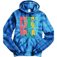 Vacay Vibes Retro Beach Vacation Summer Quote Gift Tie Dye Hoodie