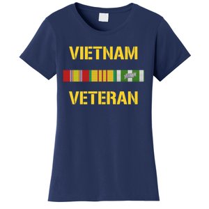 Vietnam Veteran Ribbon Bar Funny Army Women's T-Shirt