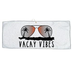 Vacay Vibes Relax Vacation Beach Summer Gift Cute Gift Large Microfiber Waffle Golf Towel