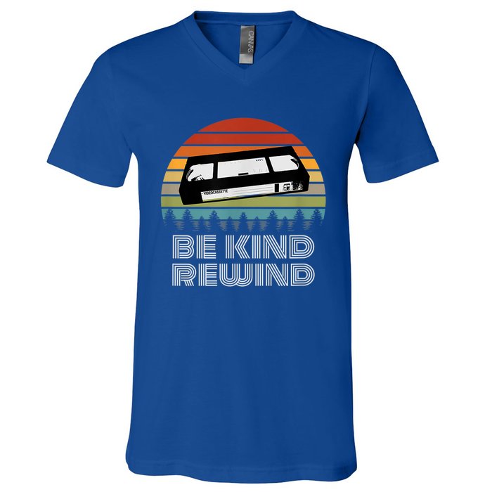 Vhs Vintage Retro 80s 90s Vcr Be Kind Rewind Gift V-Neck T-Shirt