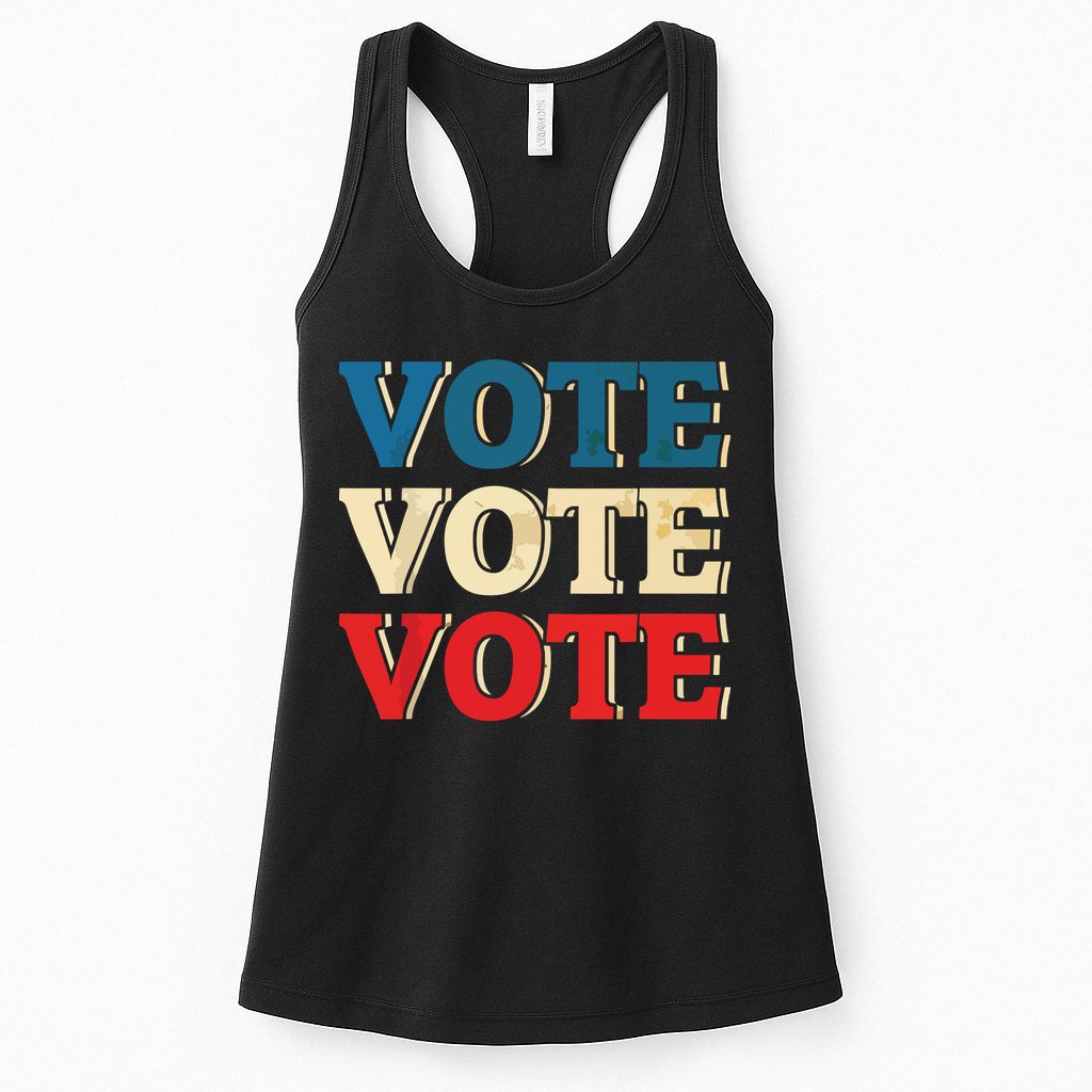 Vote Vintage Retro Go Vote Presidential Election Womens Tank Top