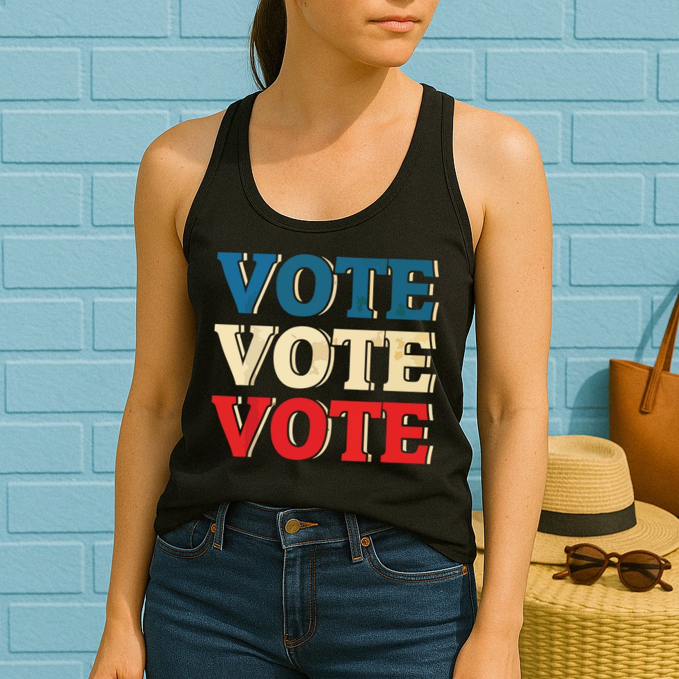 Vote Vintage Retro Go Vote Presidential Election Womens Tank Top