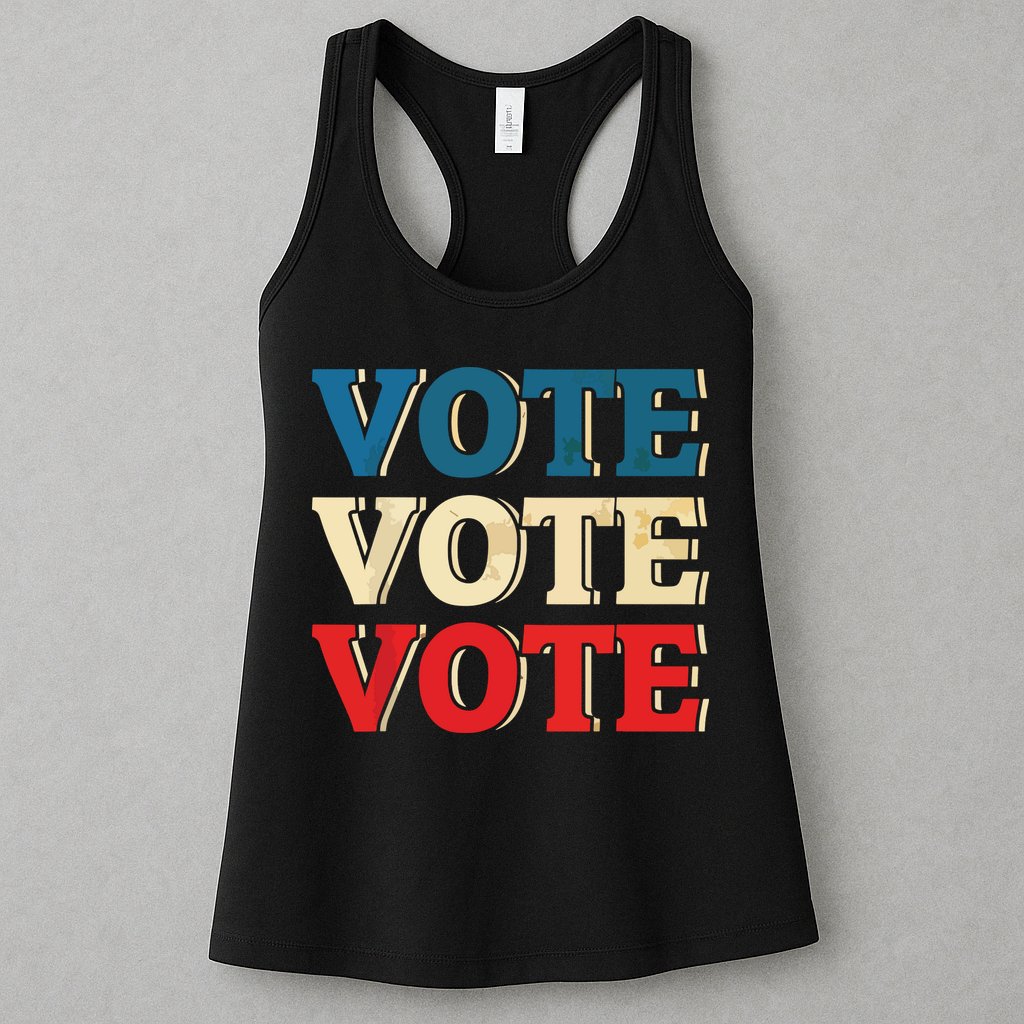 Vote Vintage Retro Go Vote Presidential Election Womens Tank Top