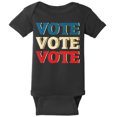 Vote Vintage Retro Go Vote Presidential Election Baby Bodysuit