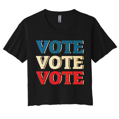 Vote Vintage Retro Go Vote Presidential Election Crop Top