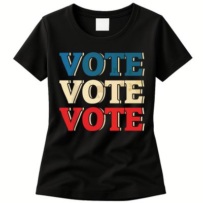 Vote Vintage Retro Go Vote Presidential Election Womens T-Shirt