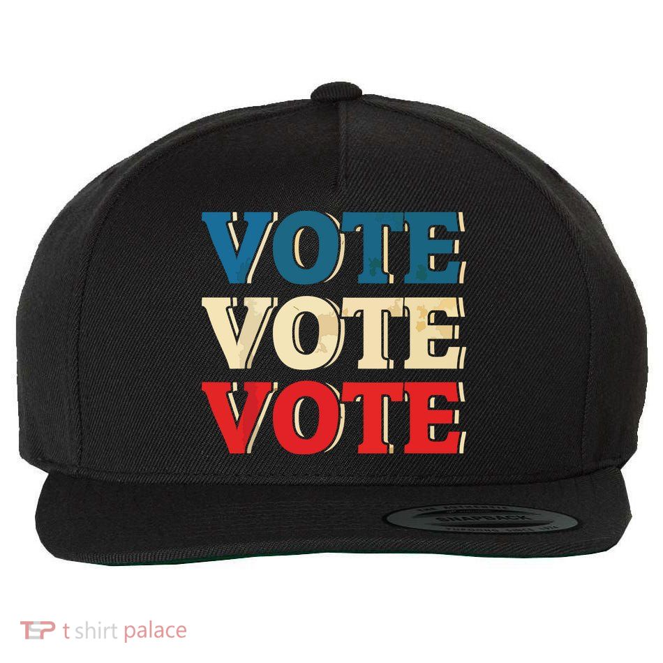 Vote Vintage Retro Go Vote Presidential Election Wool Snapback Cap