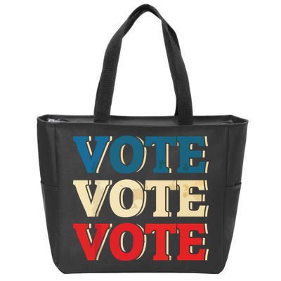 Vote Vintage Retro Go Vote Presidential Election Zip Tote Bag