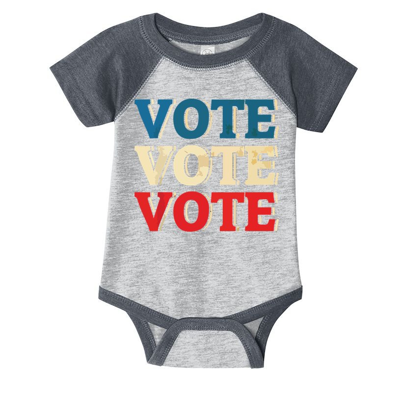 Vote Vintage Retro Go Vote Presidential Election Infant Baby Jersey Bodysuit
