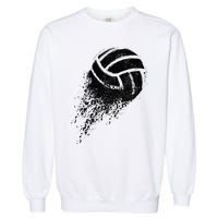 Volleyball Vintage Retro Sports Volleyball Player Garment-Dyed Sweatshirt