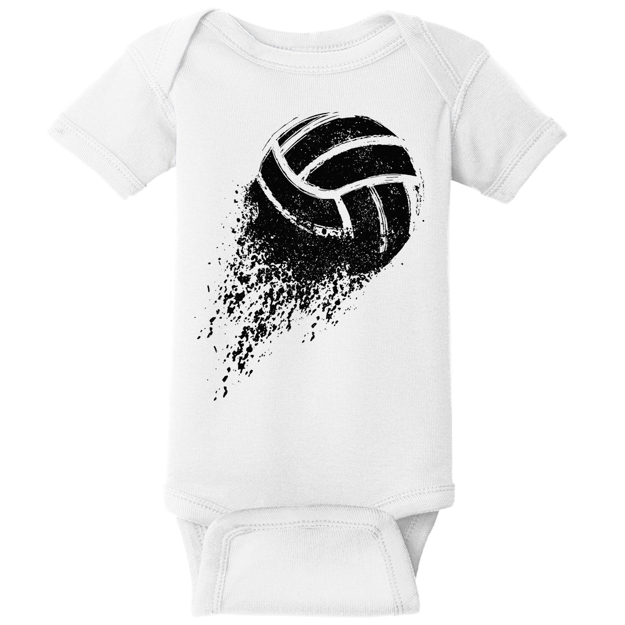 Volleyball Vintage Retro Sports Volleyball Player Baby Bodysuit