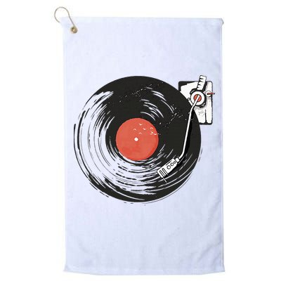 Vintage Vinyl Record Player Summer Vibes Retro Style Golf Towel