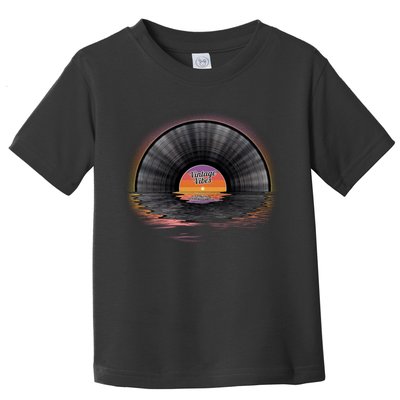 Vintage Vinyl Record Sunset Toddler T-Shirt