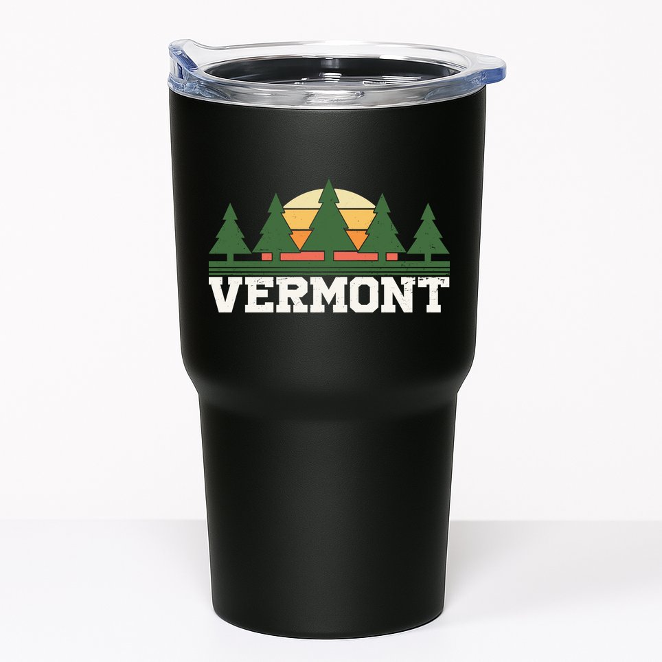 Vintage Vermont Retro Logo Tumbler