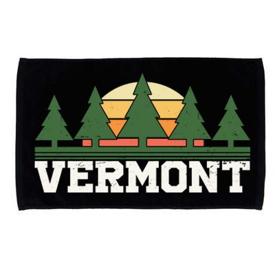 Vintage Vermont Retro Logo Microfiber Hand Towel