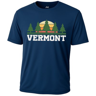 Vintage Vermont Retro Logo Performance Shirt