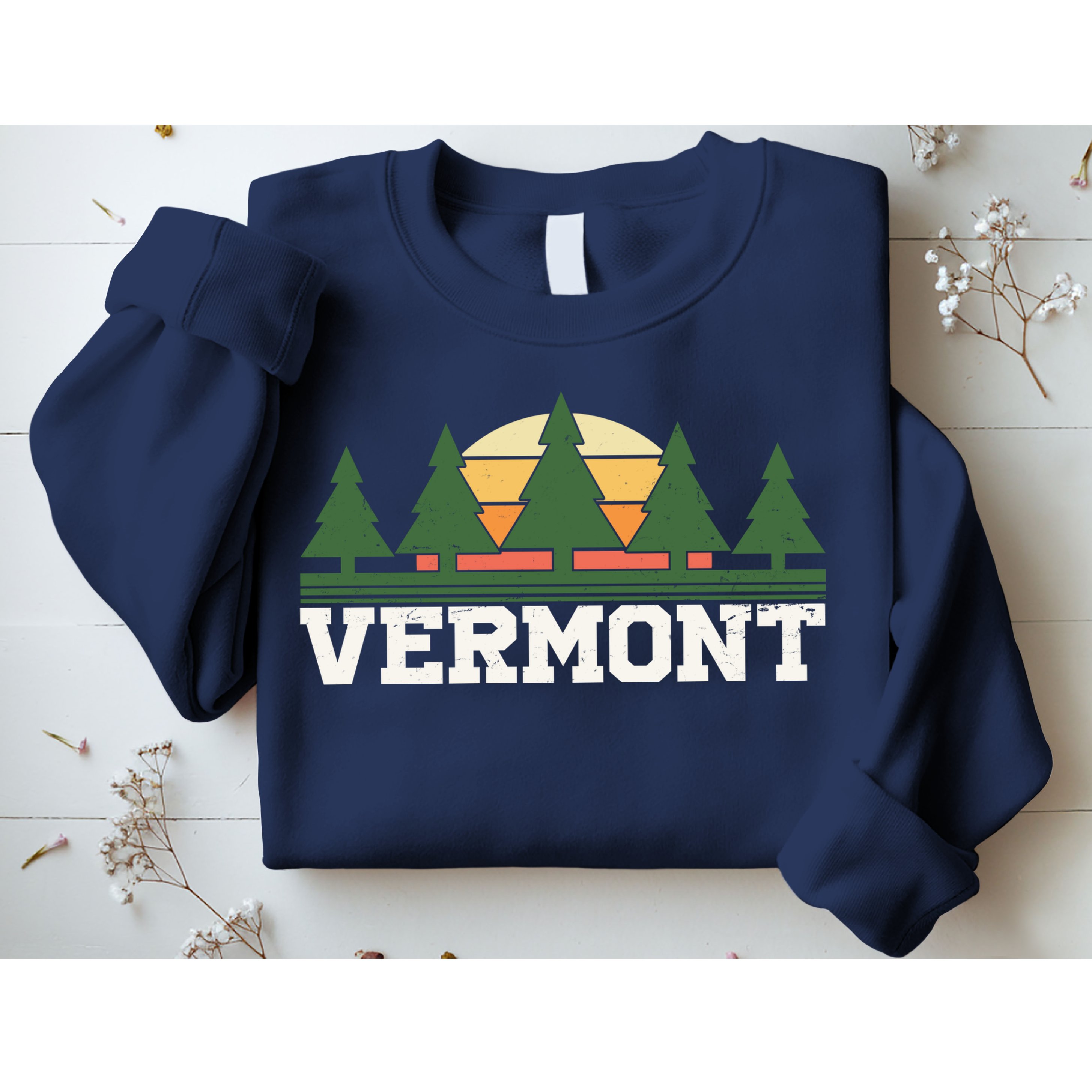 Vintage Vermont Retro Logo Sweatshirt