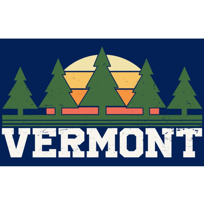 Vintage Vermont Retro Logo Bumper Sticker