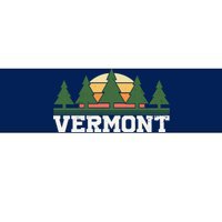 Vintage Vermont Retro Logo Bumper Sticker