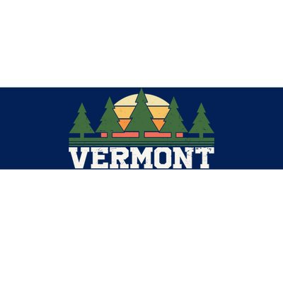 Vintage Vermont Retro Logo Bumper Sticker