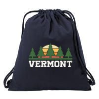 Vintage Vermont Retro Logo Drawstring Bag