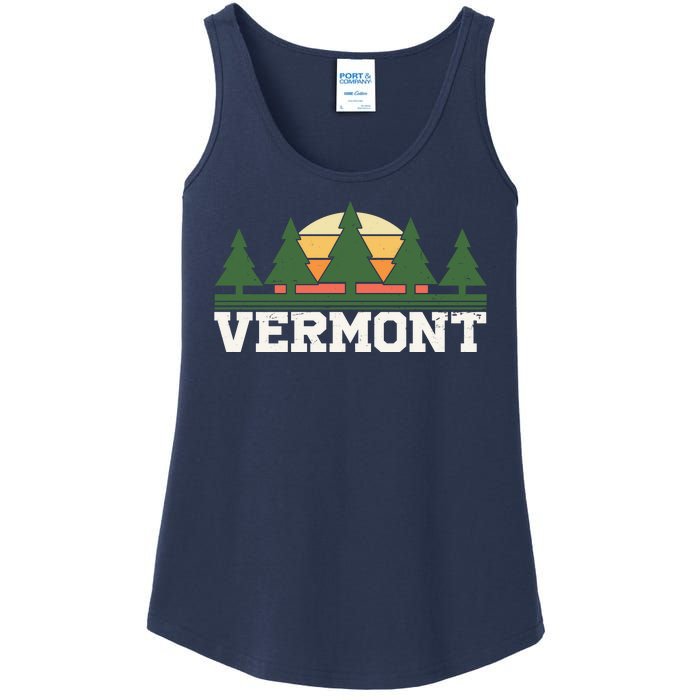 Vintage Vermont Retro Logo Ladies Essential Tank