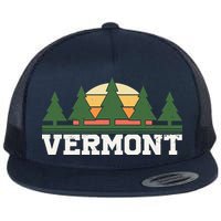 Vintage Vermont Retro Logo Flatbill Hat