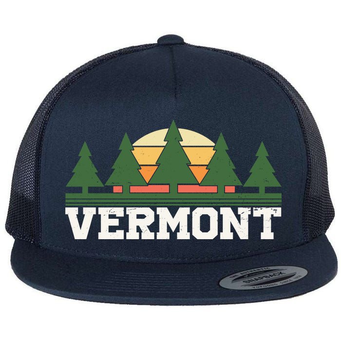 Vintage Vermont Retro Logo Flatbill Hat